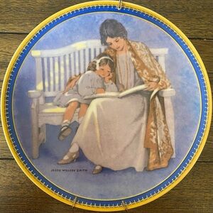 Collectible Plate, Vintage, Edwin M Knowles China Co, Mother’s Day, 1987